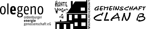 Olegeno Oldenburger Energie-Genossenschaft eG, HunteWoGen eG, Gemeinschaft Clan B